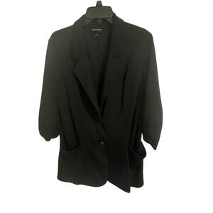 Vintage Fashion Bug Black Blazer - L